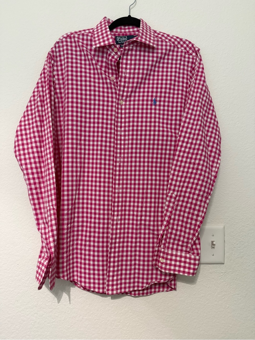 Polo by Ralph Lauren Pink & White Gingham Button-Down Shirt